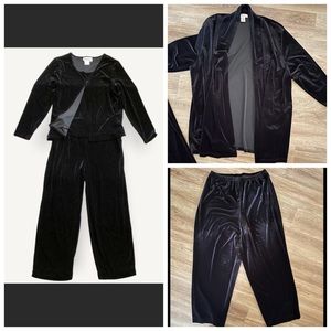 Briggs New York Wide Leg Velvet Pants.